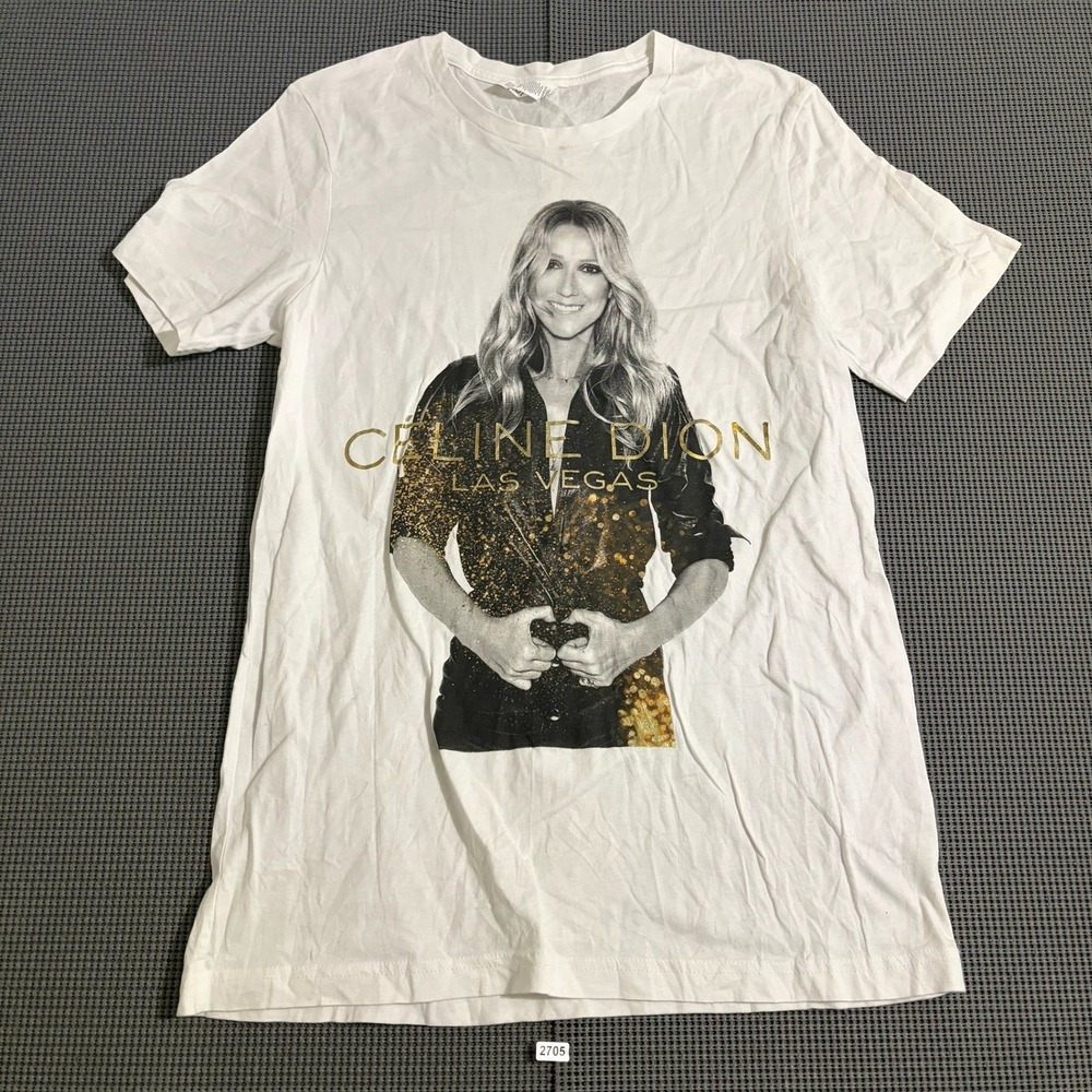 Celine Dion Las Vegas Caesars Palace Colosseum Setlist Graphic T-Shirt White M